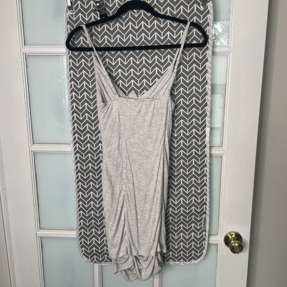 Grey Ruched Mini Dress - Picture 5 of 5